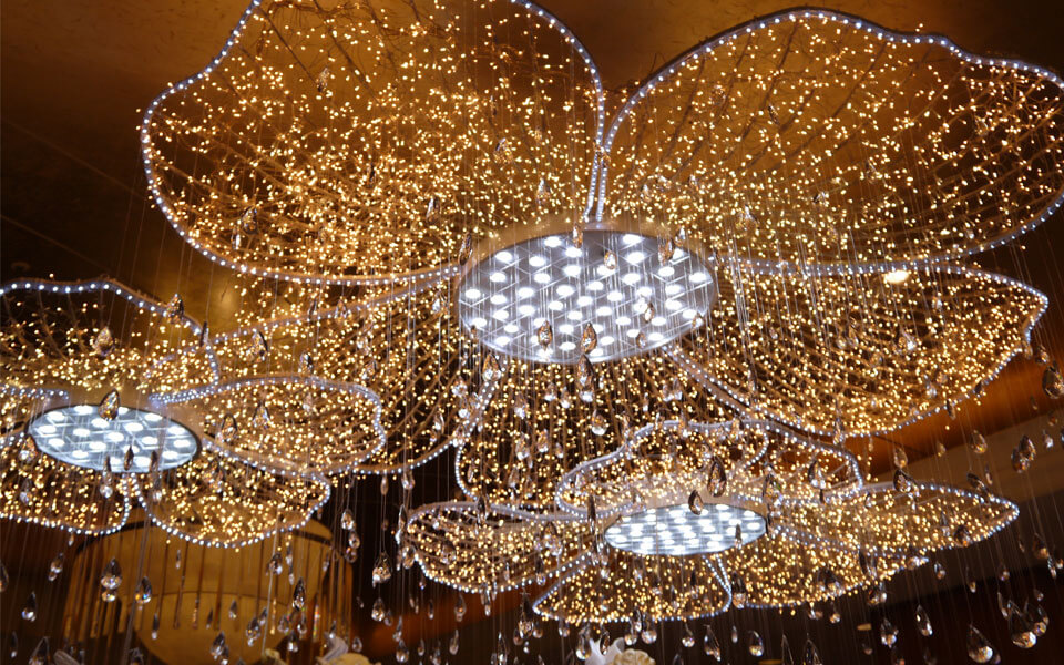 Hall Ceiling Decoration Lights In Shopping Mall In Korea