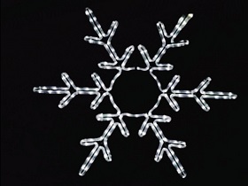 white snowflakes