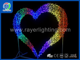 led Christmas light heart