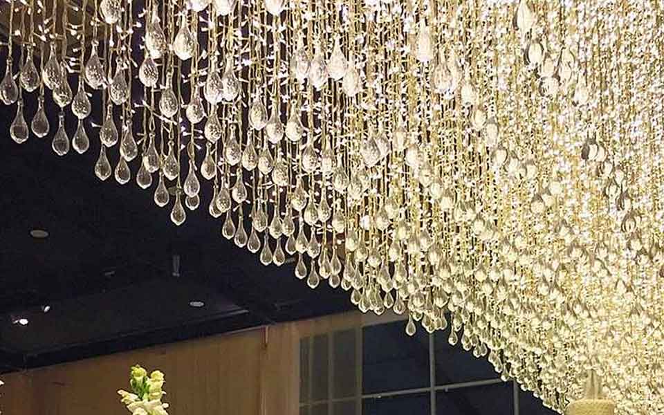 crystal led curtain