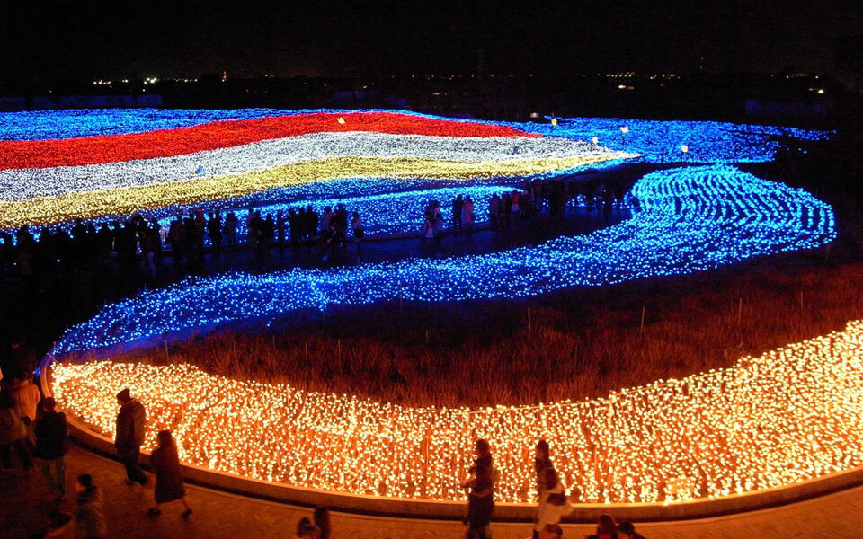 Wonderful park light show