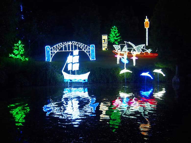 led park light show Australia